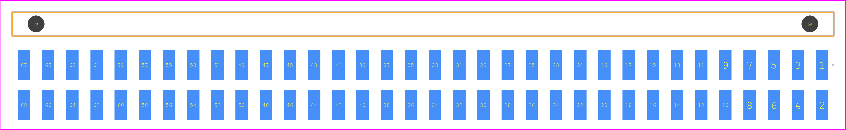 TSM-134-01-H-DH-A-P-TR - SAMTEC PCB footprint - Other - Other - TSM-134-ZZ-YYY-DH-A-P-TR