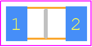 Y402310R0000C9R - Vishay PCB footprint - Resistor Chip - Resistor Chip - FRSM126(3.2mmX1.57mm)