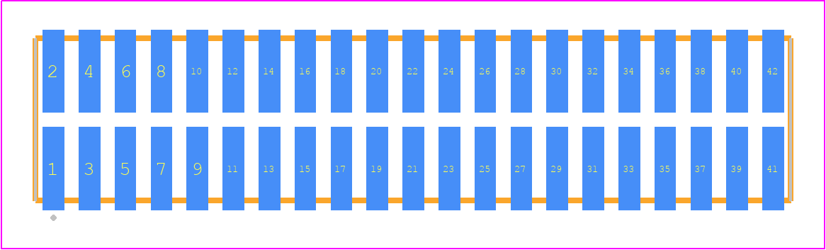 TFML-121-02-F-D-P-TR - SAMTEC PCB footprint - Other - Other - TFML-121-02-XXX-D-P-TR