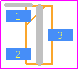 BZX84C3V3-T1 - Rectron PCB footprint - SOT23 (3-Pin) - SOT23 (3-Pin) - BZX84C3V3-T1