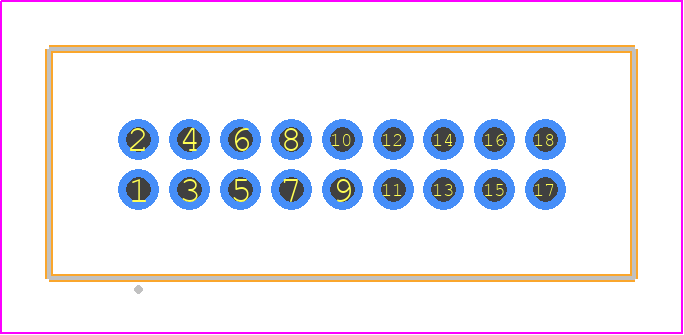 TFM-109-23-H-D - SAMTEC PCB footprint - Other - Other - TFM-109-XX-YYY-D