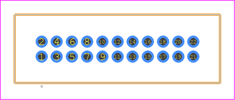 TFM-111-23-STL-D - SAMTEC PCB footprint - Other - Other - TFM-111-XX-YYY-D