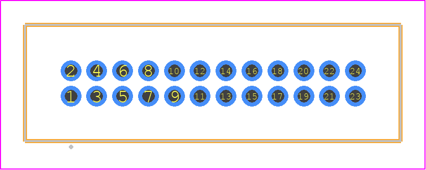 TFM-112-13-F-D - SAMTEC PCB footprint - Other - Other - TFM-112-XX-YYY-D