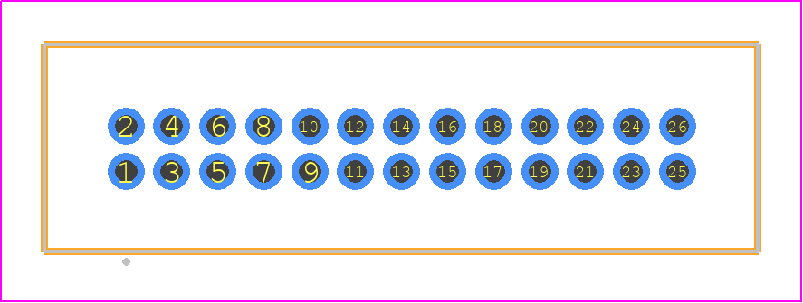 TFM-113-23-FM-D - SAMTEC PCB footprint - Other - Other - TFM-113-XX-YYY-D