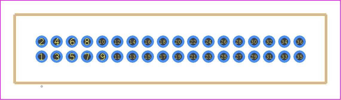 TFM-118-11-S-D - SAMTEC PCB footprint - Other - Other - TFM-118-XX-YYY-D