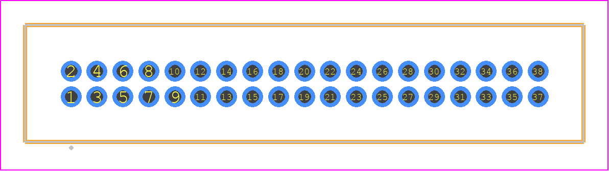 TFM-119-23-LM-D - SAMTEC PCB footprint - Other - Other - TFM-119-XX-YYY-D