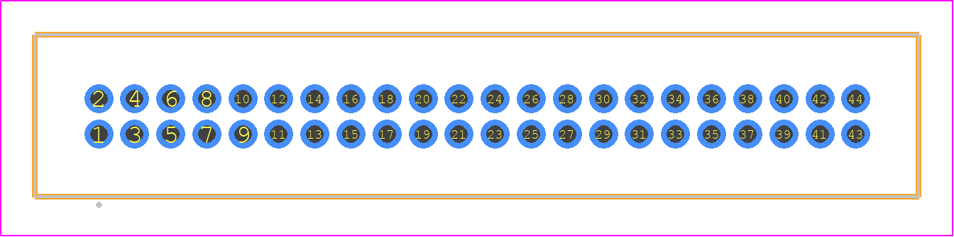 TFM-122-13-STL-D - SAMTEC PCB footprint - Other - Other - TFM-122-XX-YYY-D