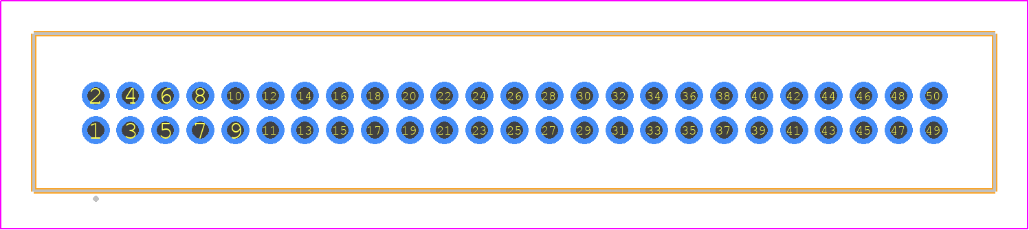 TFM-125-21-STL-D - SAMTEC PCB footprint - Other - Other - TFM-125-XX-YYY-D