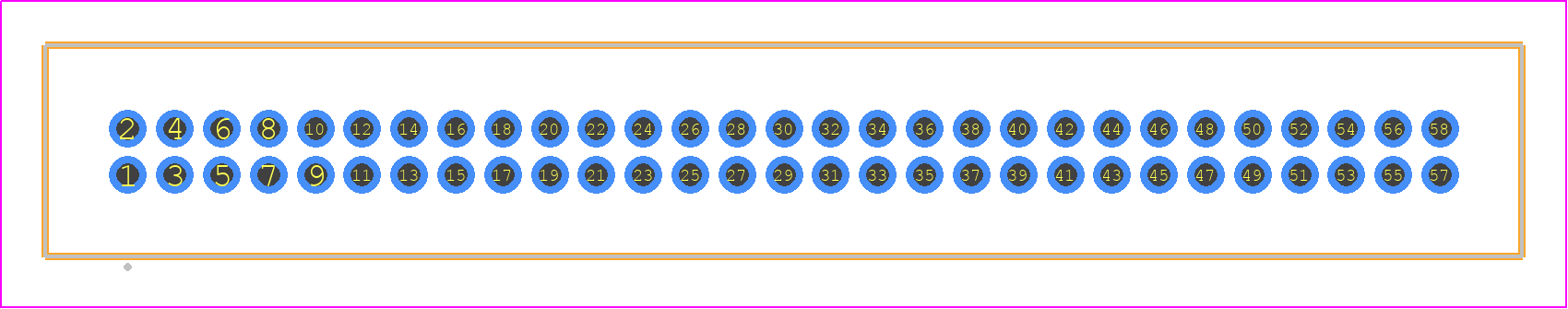 TFM-129-13-STL-D - SAMTEC PCB footprint - Other - Other - TFM-129-XX-YYY-D