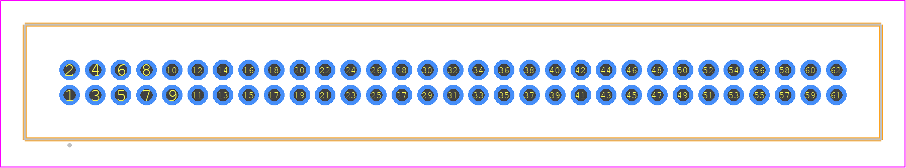TFM-131-11-LM-D - SAMTEC PCB footprint - Other - Other - TFM-131-XX-YYY-D