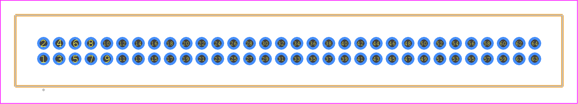 TFM-132-13-L-D - SAMTEC PCB footprint - Other - Other - TFM-132-XX-YYY-D
