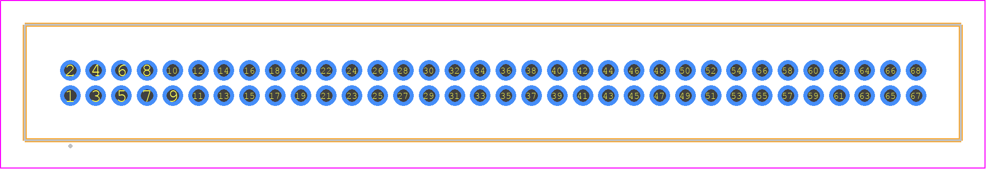 TFM-134-23-S-D - SAMTEC PCB footprint - Other - Other - TFM-134-XX-YYY-D