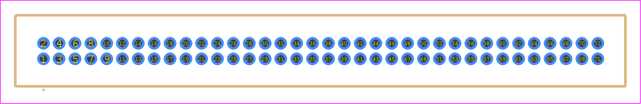 TFM-136-13-SM-D - SAMTEC PCB footprint - Other - Other - TFM-136-XX-YYY-D