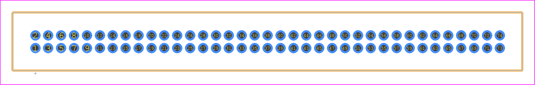 TFM-137-23-H-D - SAMTEC PCB footprint - Other - Other - TFM-137-XX-YYY-D