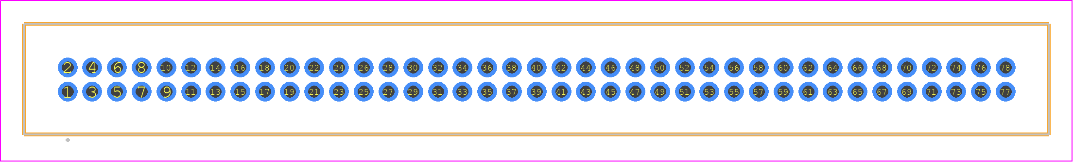 TFM-139-23-SM-D - SAMTEC PCB footprint - Other - Other - TFM-139-XX-YYY-D