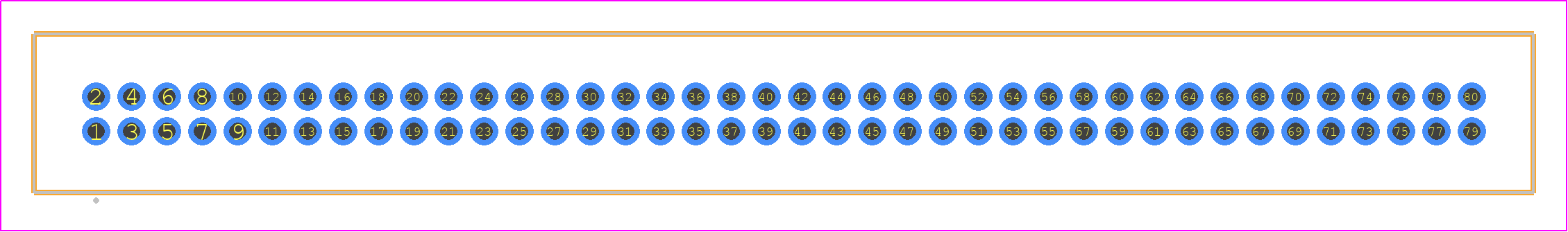 TFM-140-13-S-D - SAMTEC PCB footprint - Other - Other - TFM-140-XX-YYY-D