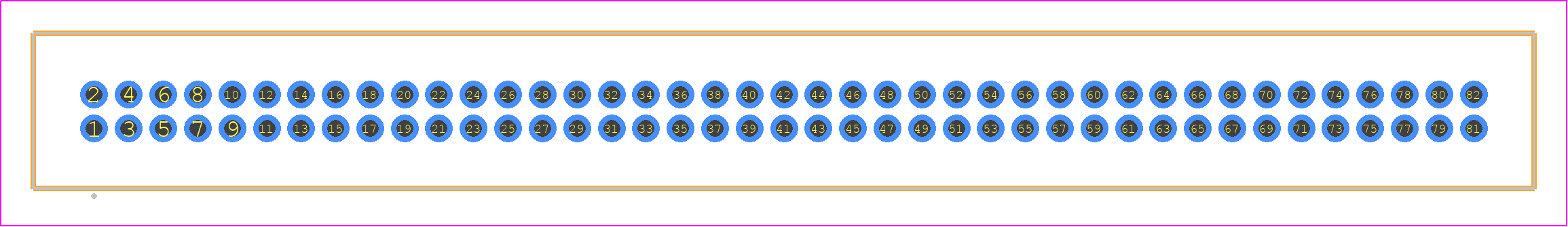TFM-141-23-STL-D - SAMTEC PCB footprint - Other - Other - TFM-141-XX-YYY-D