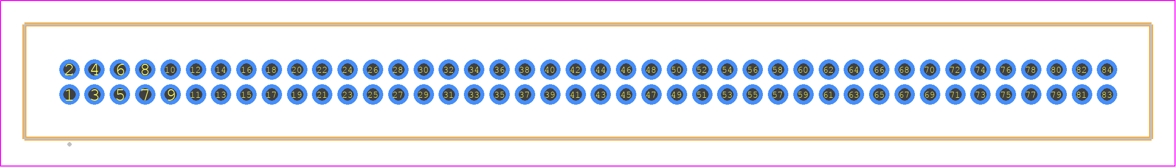 TFM-142-11-H-D - SAMTEC PCB footprint - Other - Other - TFM-142-XX-YYY-D