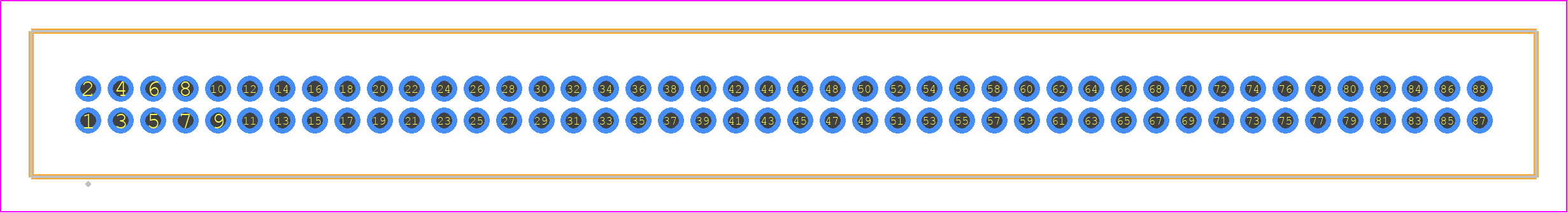 TFM-144-23-F-D - SAMTEC PCB footprint - Other - Other - TFM-144-XX-YYY-D
