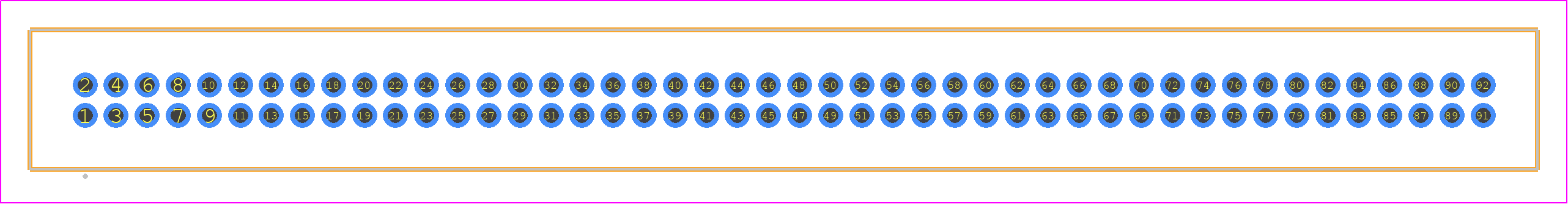 TFM-146-11-H-D - SAMTEC PCB footprint - Other - Other - TFM-146-XX-YYY-D