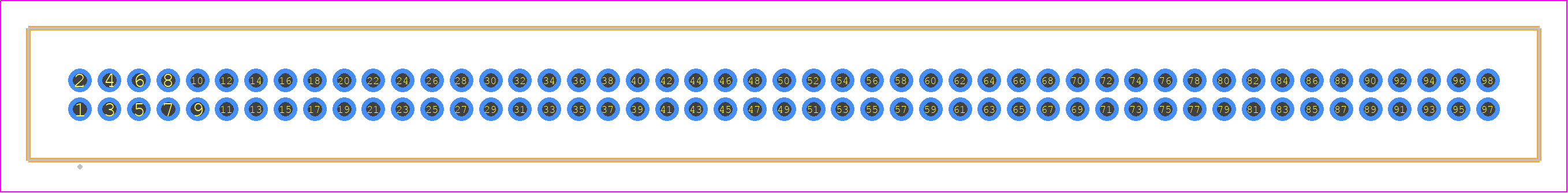 TFM-149-13-F-D - SAMTEC PCB footprint - Other - Other - TFM-149-XX-YYY-D