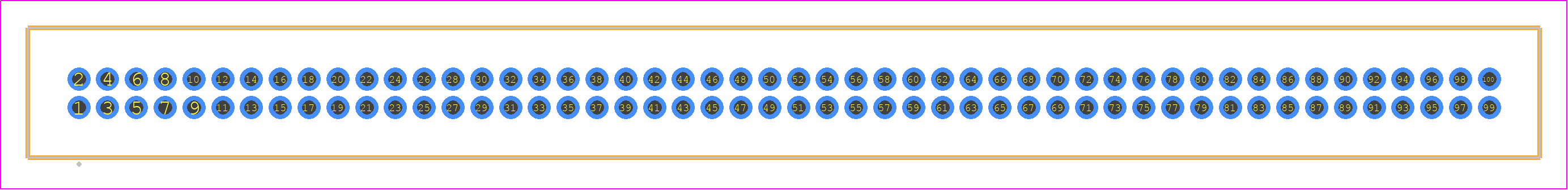 TFM-150-11-H-D - SAMTEC PCB footprint - Other - Other - TFM-150-XX-YYY-D