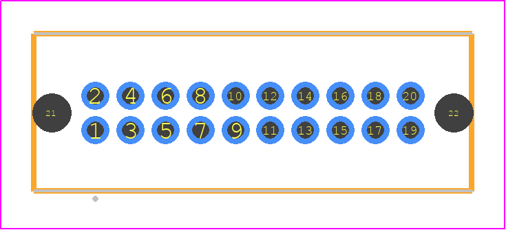 TFM-110-01-STL-D-A-P-TR - SAMTEC PCB footprint - Other - Other - TFM-110-XX-YYY-D-A-P-TR