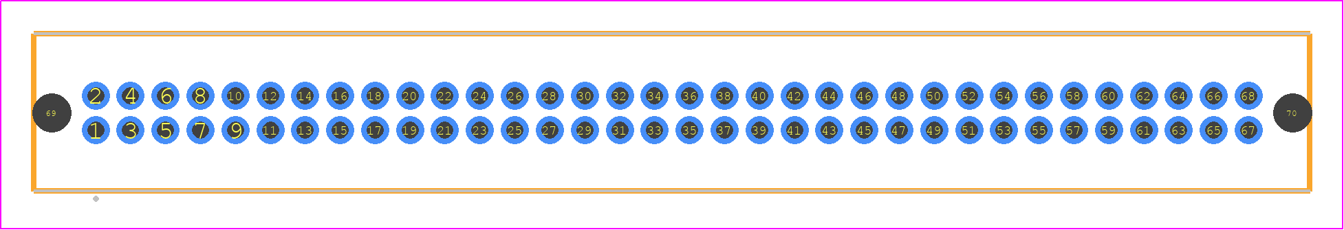 TFM-134-01-F-D-A-P-TR - SAMTEC PCB footprint - Other - Other - TFM-134-XX-YYY-D-A-P-TR