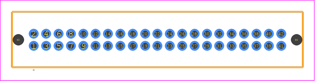 TFM-121-01-F-D-LC - SAMTEC PCB footprint - Other - Other - TFM-121-ZZ-YYY-D-LC