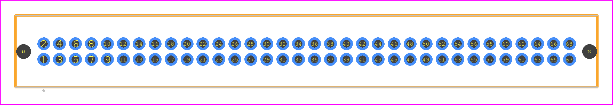 TFM-134-01-S-D-LC - SAMTEC PCB footprint - Other - Other - TFM-134-ZZ-YYY-D-LC