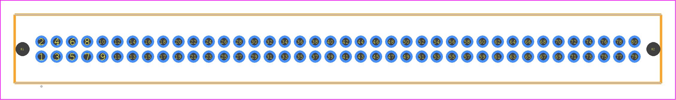 TFM-140-01-FM-D-LC - SAMTEC PCB footprint - Other - Other - TFM-140-ZZ-YYY-D-LC