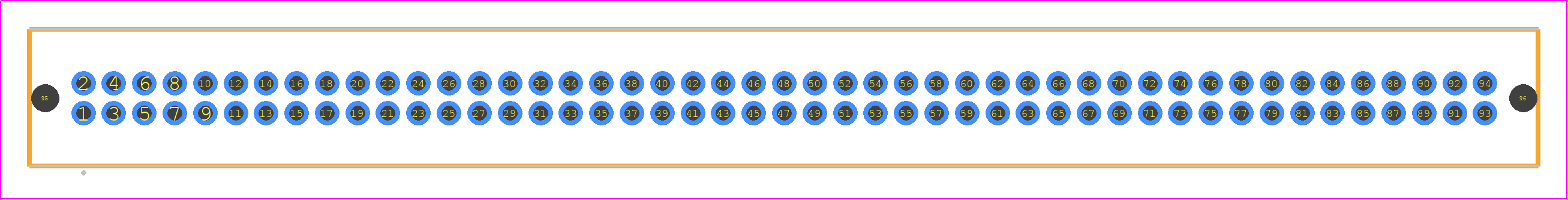 TFM-147-01-FM-D-LC - SAMTEC PCB footprint - Other - Other - TFM-147-ZZ-YYY-D-LC