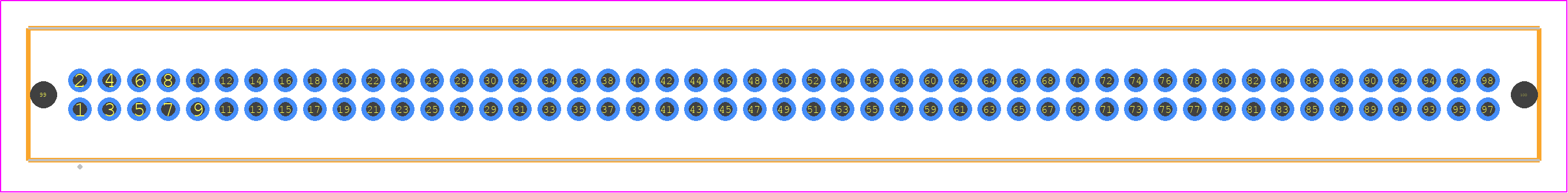 TFM-149-01-H-D-LC - SAMTEC PCB footprint - Other - Other - TFM-149-ZZ-YYY-D-LC