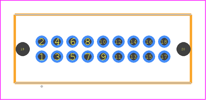 TFM-109-03-S-D-LC - SAMTEC PCB footprint - Other - Other - TFM-109-ZZ-YYY-D-LC
