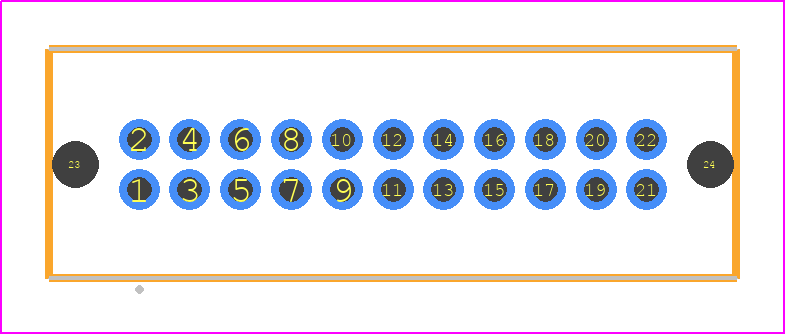 TFM-111-04-LM-D-LC - SAMTEC PCB footprint - Other - Other - TFM-111-ZZ-YYY-D-LC