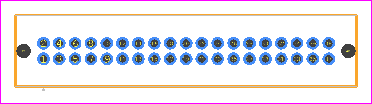 TFM-119-03-S-D-LC - SAMTEC PCB footprint - Other - Other - TFM-119-ZZ-YYY-D-LC