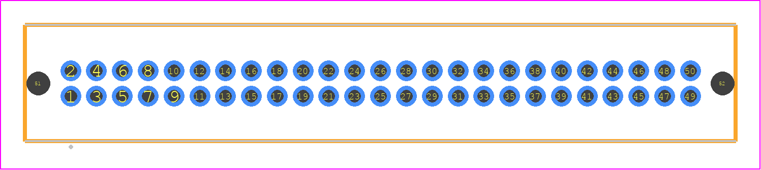 TFM-125-05-L-D-LC - SAMTEC PCB footprint - Other - Other - TFM-125-ZZ-YYY-D-LC