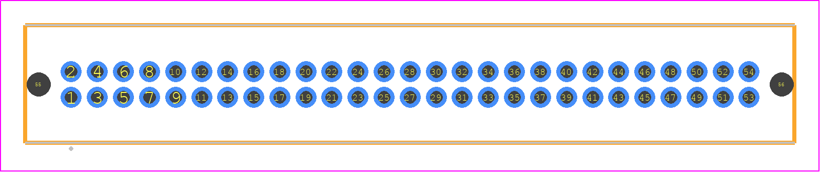 TFM-127-04-L-D-LC - SAMTEC PCB footprint - Other - Other - TFM-127-ZZ-YYY-D-LC