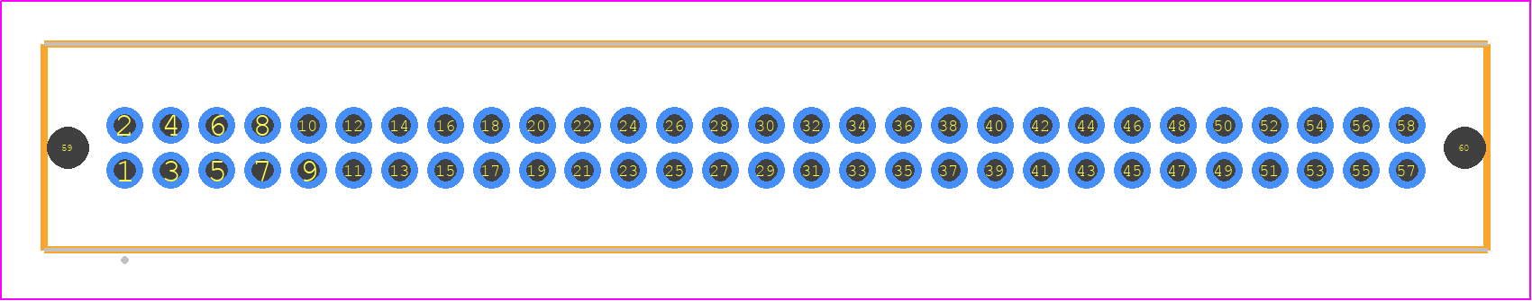 TFM-129-04-S-D-LC - SAMTEC PCB footprint - Other - Other - TFM-129-ZZ-YYY-D-LC