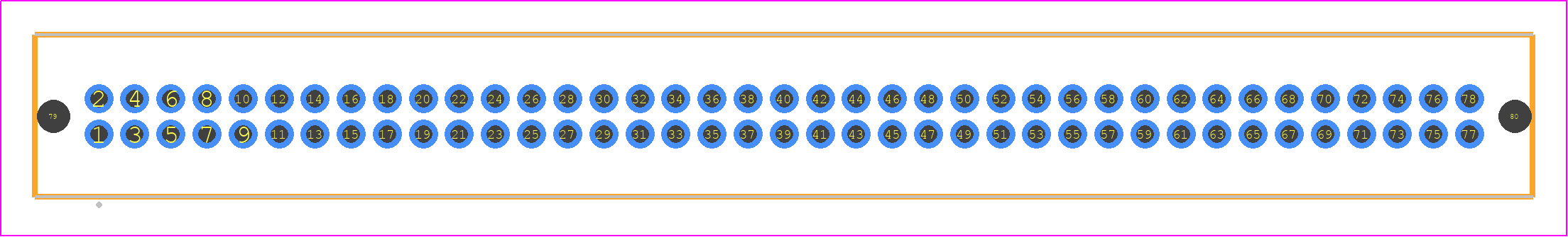 TFM-139-05-STL-D-LC - SAMTEC PCB footprint - Other - Other - TFM-139-ZZ-YYY-D-LC