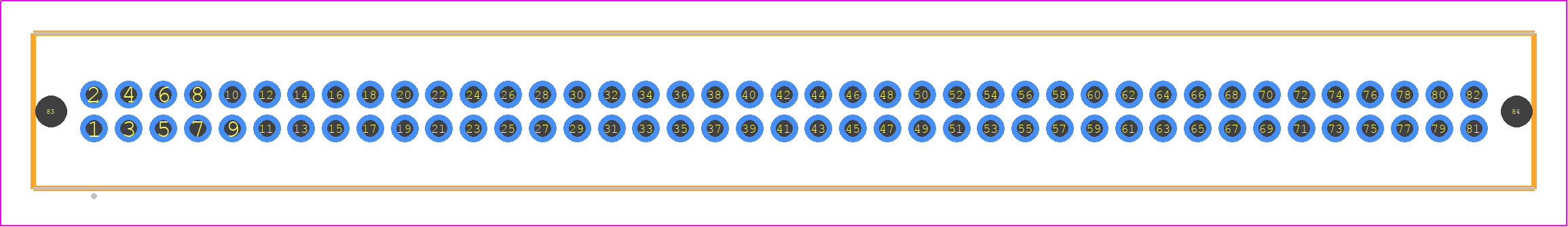 TFM-141-05-STL-D-LC - SAMTEC PCB footprint - Other - Other - TFM-141-ZZ-YYY-D-LC