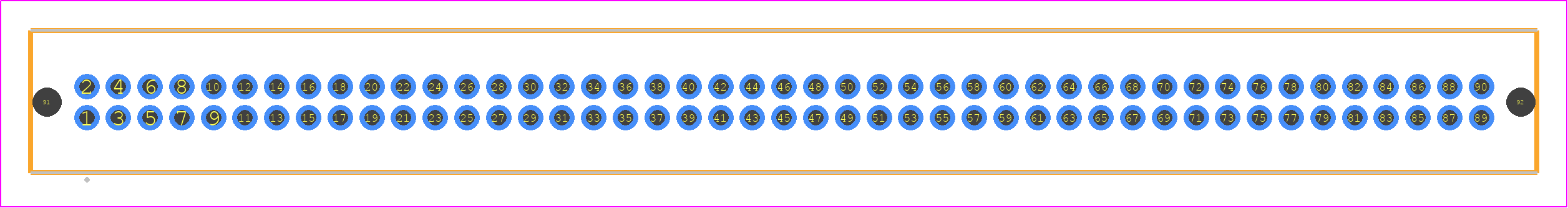 TFM-145-05-FM-D-LC - SAMTEC PCB footprint - Other - Other - TFM-145-ZZ-YYY-D-LC
