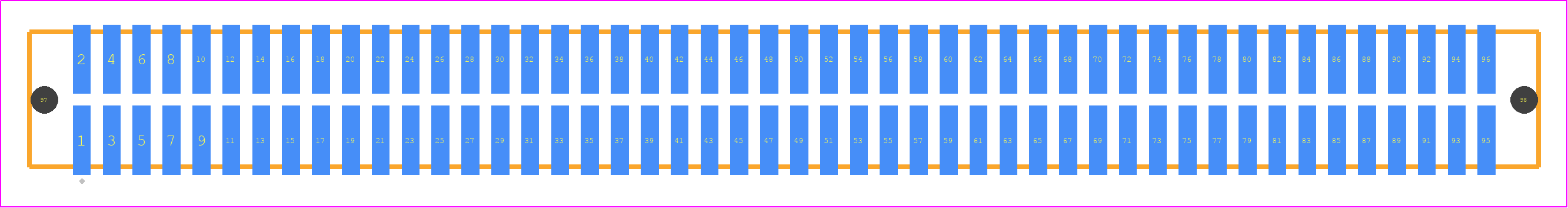 TFM-148-02-L-D-LC - SAMTEC PCB footprint - Other - Other - TFM-148-ZZ-XXX-D-LC