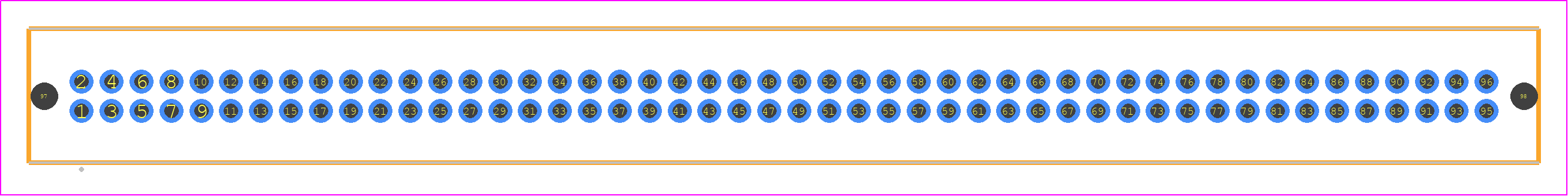 TFM-148-03-STL-D-LC - SAMTEC PCB footprint - Other - Other - TFM-148-ZZ-YYY-D-LC