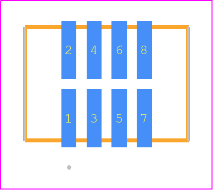 TFM-104-12-STL-D - SAMTEC PCB footprint - Other - Other - TFM-104-ZZ-XXX-D