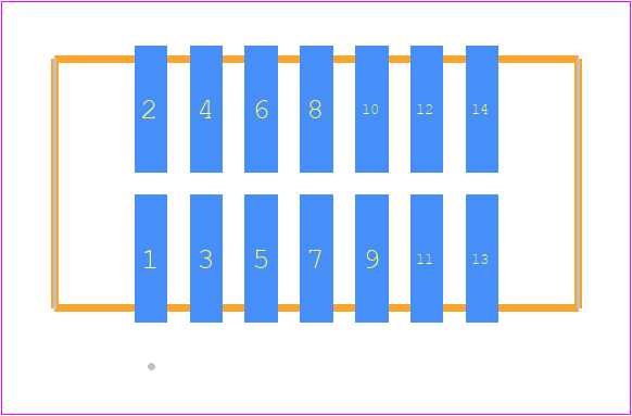 TFM-107-22-L-D - SAMTEC PCB footprint - Other - Other - TFM-107-ZZ-XXX-D