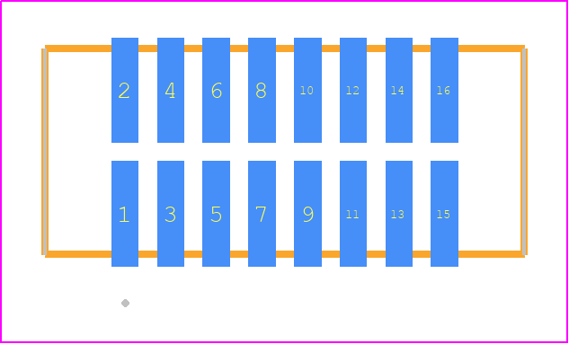 TFM-108-32-S-D - SAMTEC PCB footprint - Other - Other - TFM-108-ZZ-XXX-D