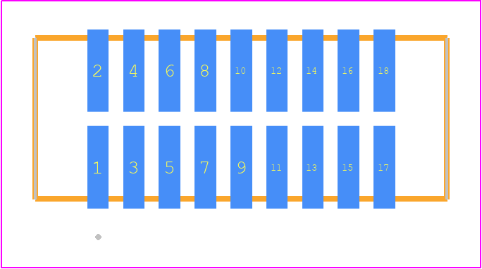 TFM-109-32-LM-D - SAMTEC PCB footprint - Other - Other - TFM-109-ZZ-XXX-D