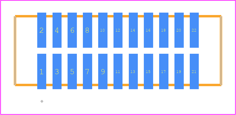 TFM-111-22-SM-D - SAMTEC PCB footprint - Other - Other - TFM-111-ZZ-XXX-D