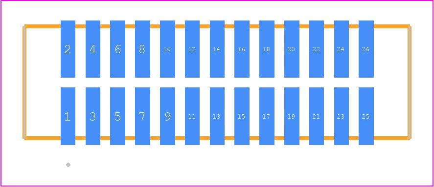 TFM-113-12-S-D - SAMTEC PCB footprint - Other - Other - TFM-113-ZZ-XXX-D